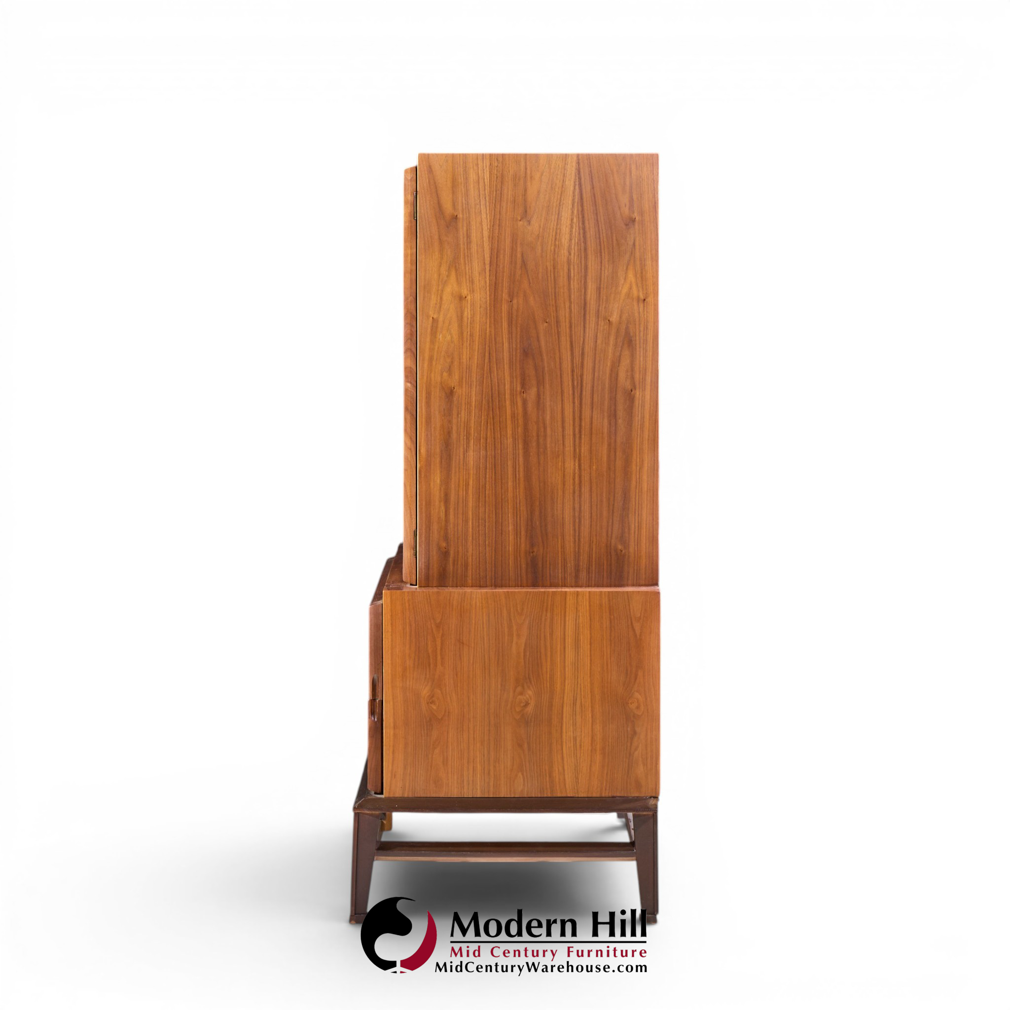 helen hobey baker mid century walnut highboy dresser
