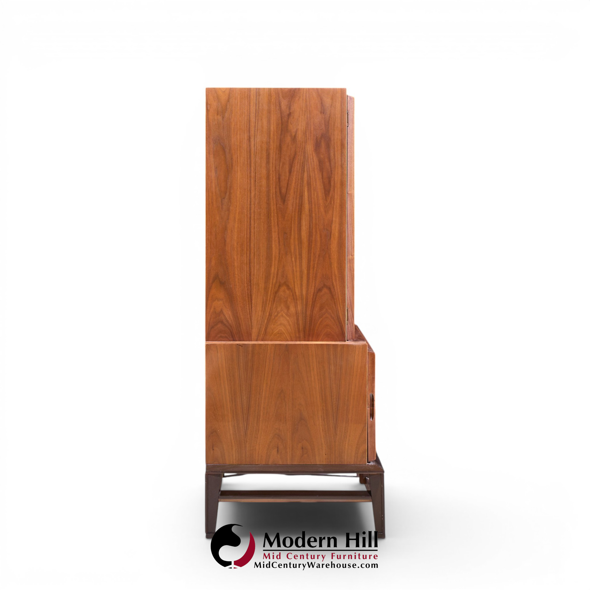 helen hobey baker mid century walnut highboy dresser