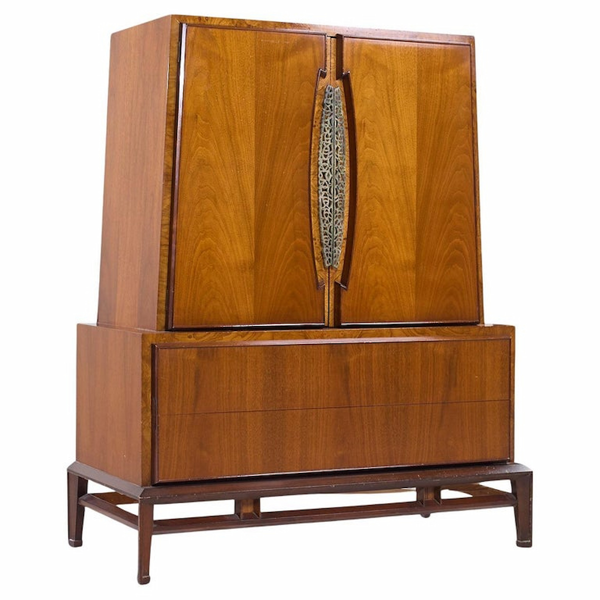 Helen Hobey Baker Mid Century Walnut Highboy Dresser