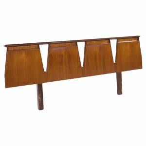 helen hobey baker mid century walnut king headboard