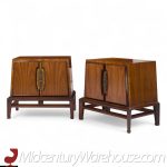 Helen Hobey Baker Mid Century Walnut Nightstands - Pair | Mid Century Modern Furniture - Mid Century Furniture Chicago Helen Hobey Baker Mid Century Walnut Nightstands - Pair