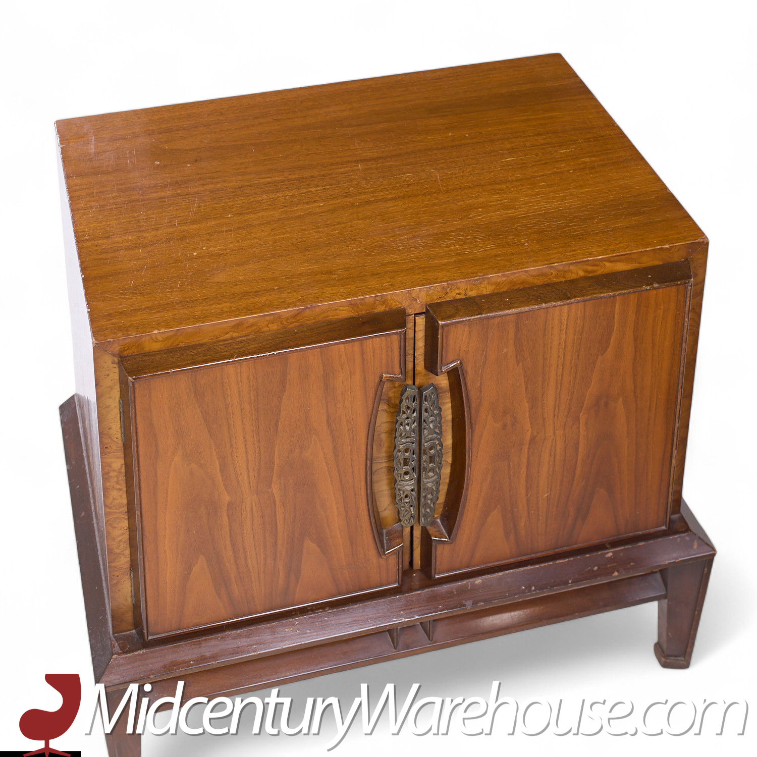 Helen Hobey Baker Mid Century Walnut Nightstands - Pair