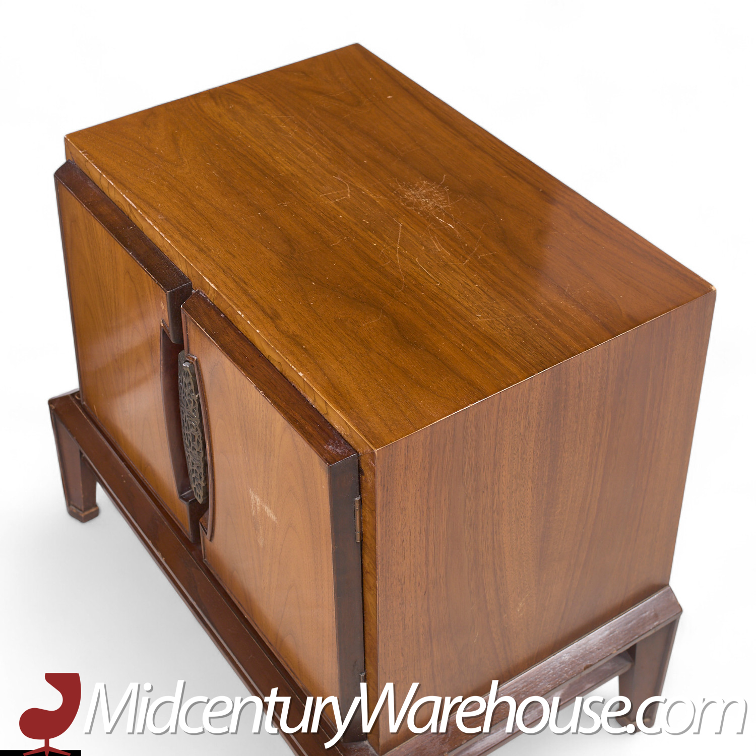 Helen Hobey Baker Mid Century Walnut Nightstands - Pair