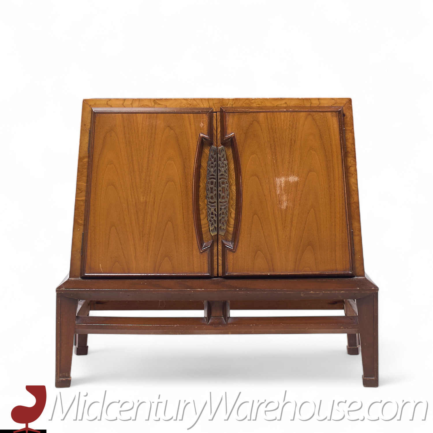 Helen Hobey Baker Mid Century Walnut Nightstands - Pair