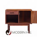 Jack Cartwright for Founders Mid Century Walnut Nightstands - Pair