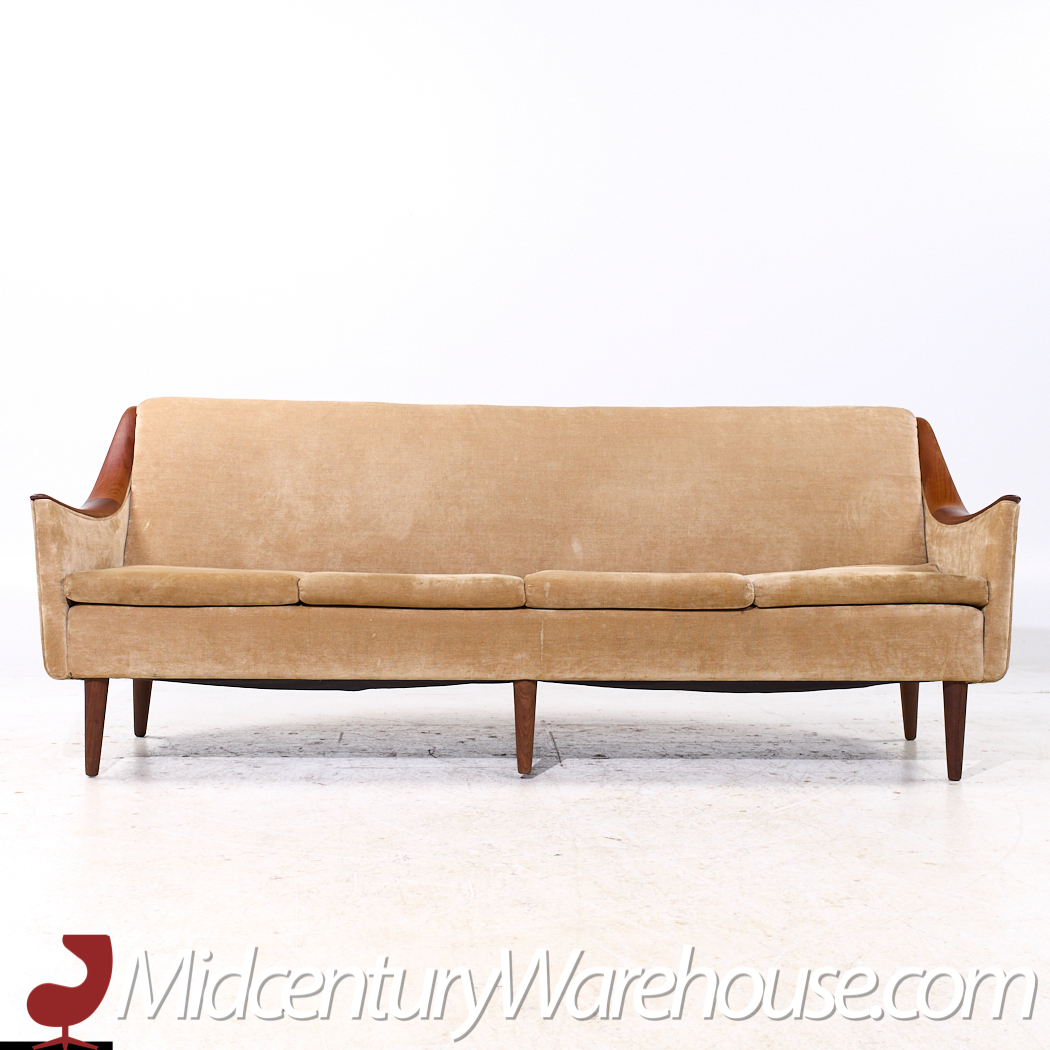 Kai Kristiansen Style Mid Century Danish Teak Sofa