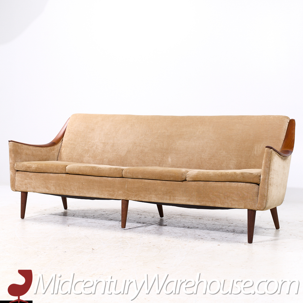 Kai Kristiansen Style Mid Century Danish Teak Sofa