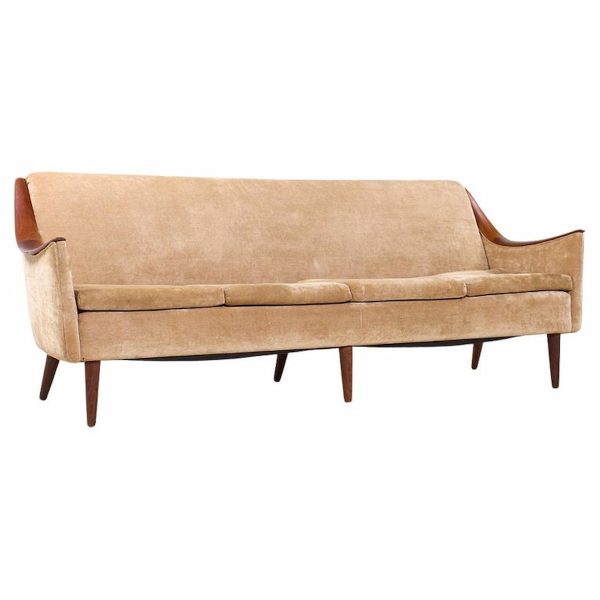 Kai Kristiansen Style Mid Century Danish Teak Sofa