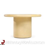 Karl Springer Style Mid Century Lacquered Goat Skin Dining Table with 2 Leaves