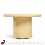Karl Springer Style Mid Century Lacquered Goat Skin Dining Table with 2 Leaves