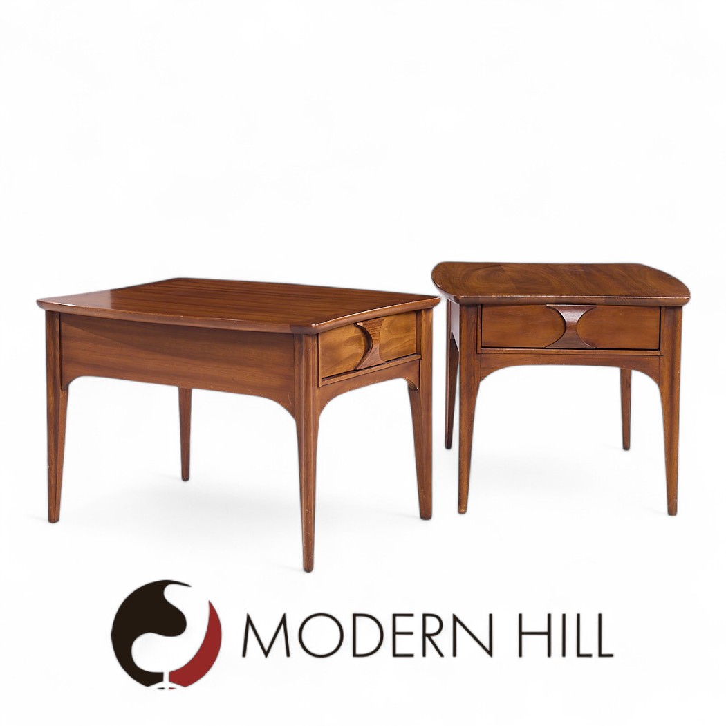 Kent Coffey Perspecta Mid Century Side Tables - Pair