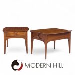 Kent Coffey Perspecta Mid Century Side Tables - Pair | Mid Century Modern Furniture - Mid Century Furniture Chicago Kent Coffey Perspecta Mid Century Side Tables - Pair