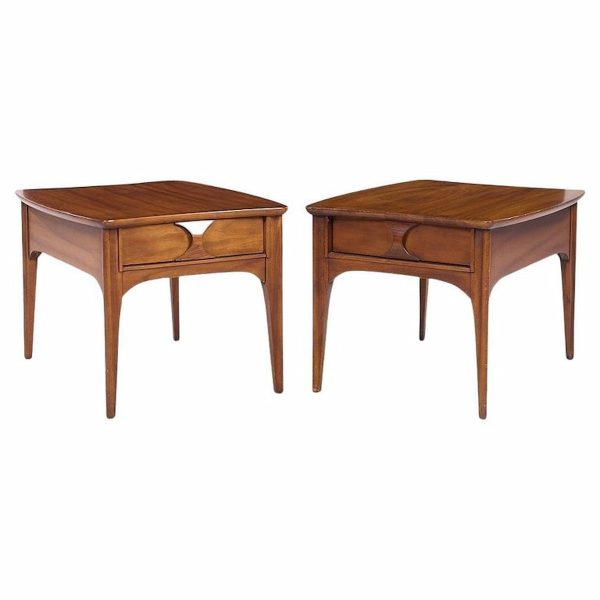 Kent Coffey Perspecta Mid Century Side Tables - Pair
