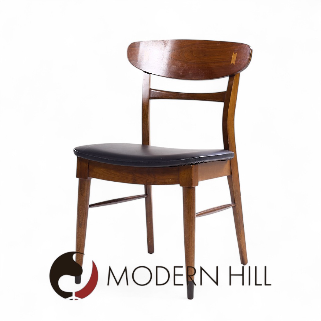 Lane Acclaim Mid Century Walnut Dining Chairs - Set of 6