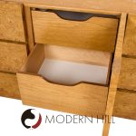 Milo Baughman Style Lane Mid Century Burlwood Lowboy Dresser | Mid Century Modern Furniture - Mid Century Furniture Chicago Milo Baughman Style Lane Mid Century Burlwood Lowboy Dresser