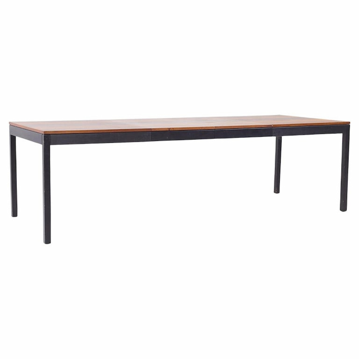 Milo Baughman for Directional Mid Century Rosewood, Walnut and Ash Expanding Dining Table with 2 Leaves