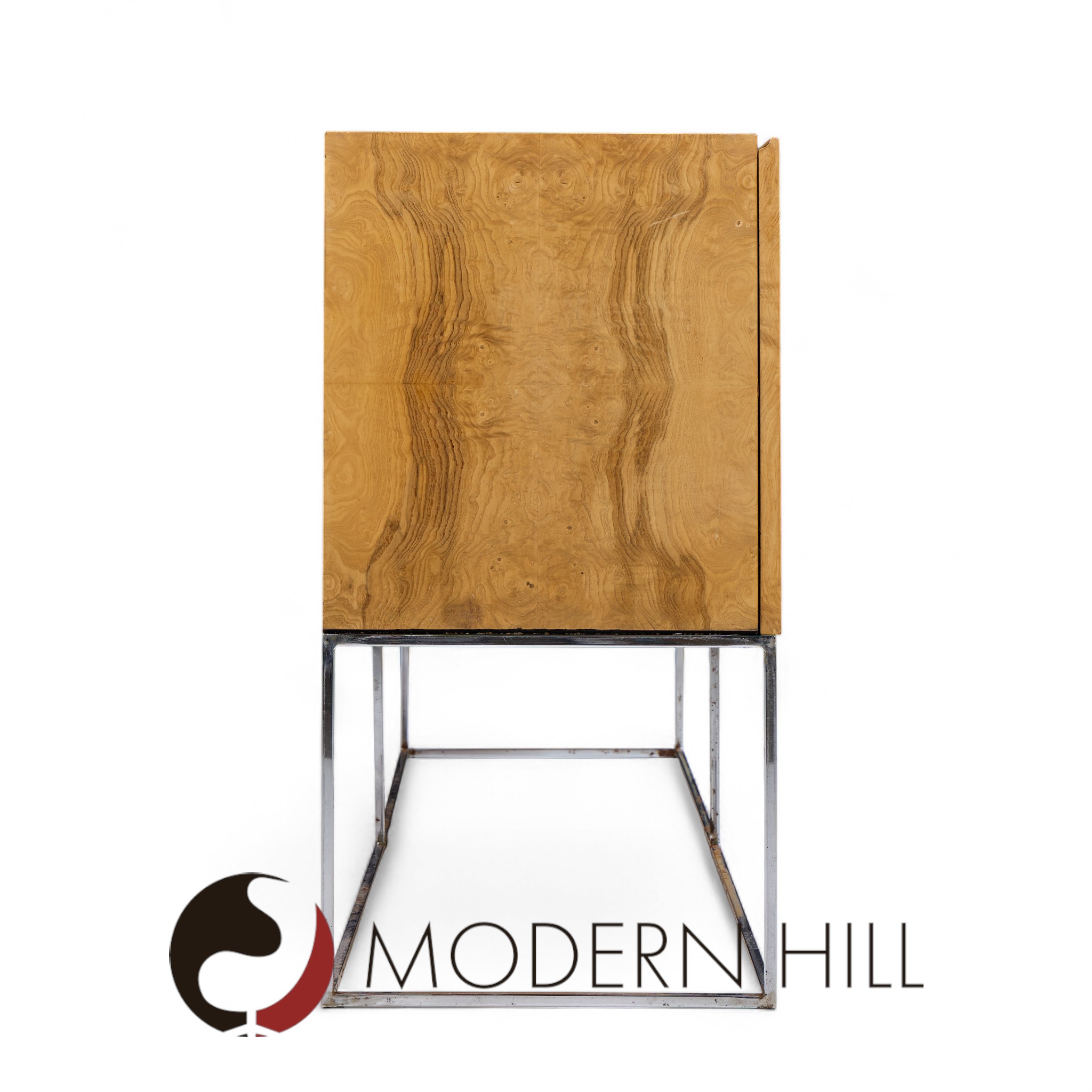 Milo Baughman for Thayer Coggin Mid Century Burlwood Credenza