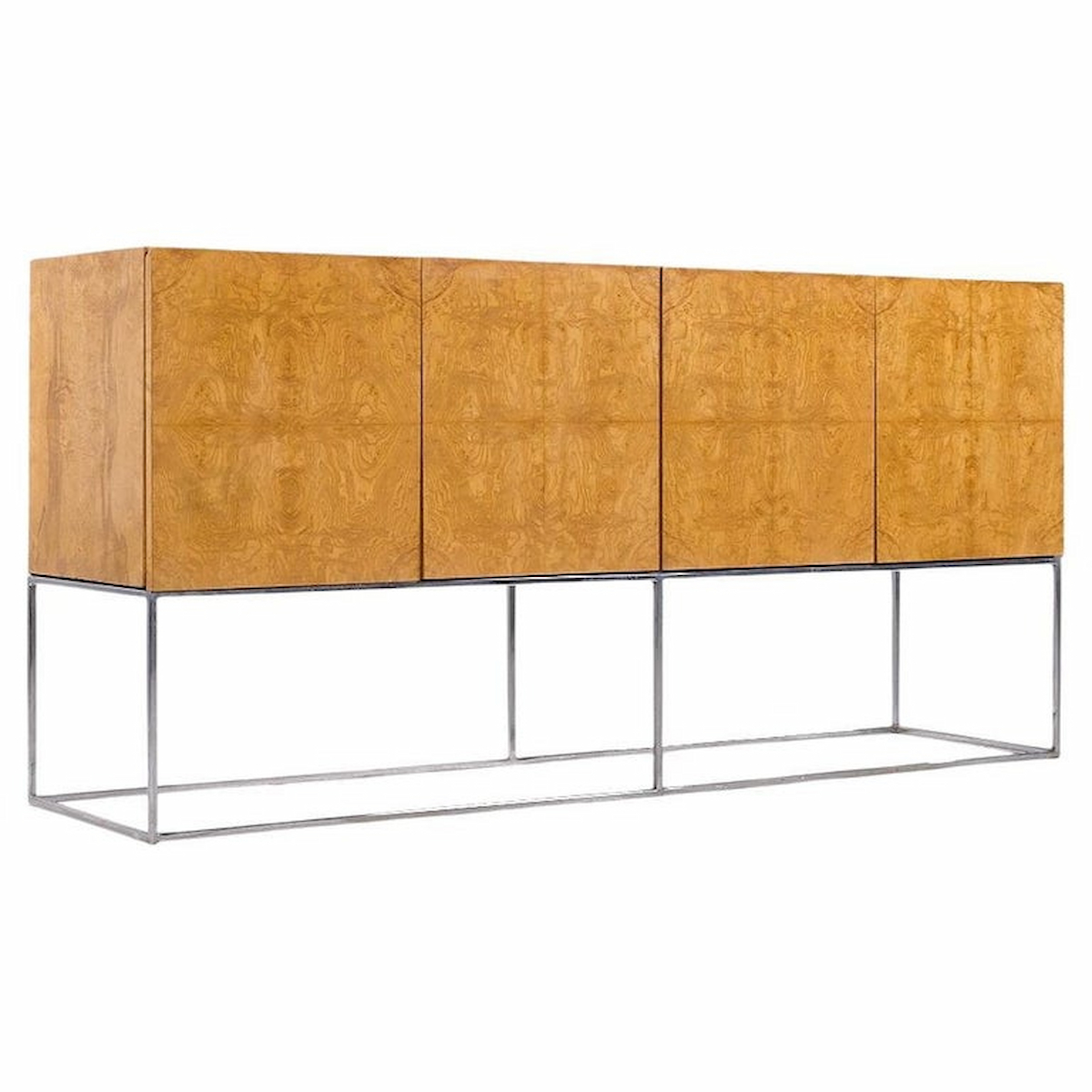 Milo Baughman for Thayer Coggin Mid Century Burlwood Credenza