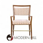 Paul Mccobb for Calvin Irwin Collection Mid Century Walnut and Brass Dining Chairs - Set of 8 | Mid Century Modern Furniture - Mid Century Furniture Chicago Paul Mccobb for Calvin Irwin Collection Mid Century Walnut and Brass Dining Chairs - Set of 8