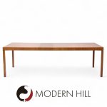 Robsjohn Gibbings for Widdicomb Constellation Mid Century Walnut Expanding Dining Table with 2 Leaves