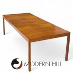Robsjohn Gibbings for Widdicomb Constellation Mid Century Walnut Expanding Dining Table with 2 Leaves