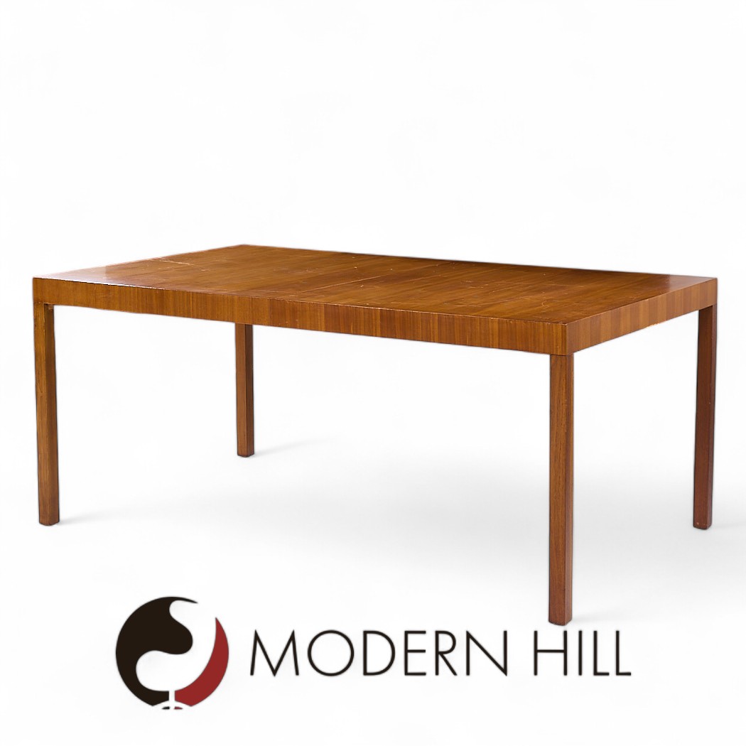 Robsjohn Gibbings for Widdicomb Constellation Mid Century Walnut Expanding Dining Table with 2 Leaves