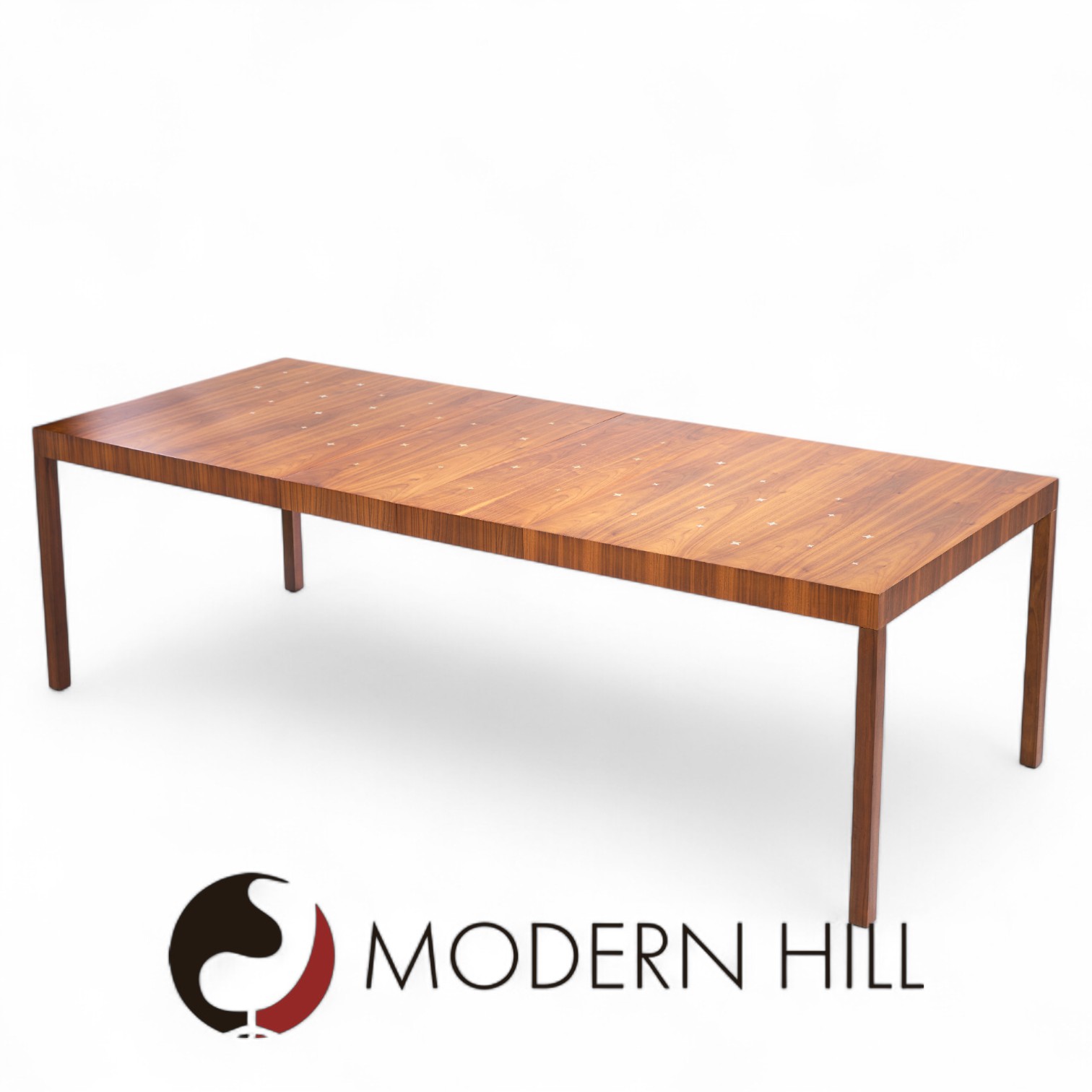 Robsjohn Gibbings for Widdicomb Constellation Mid Century Walnut Expanding Dining Table with 2 Leaves