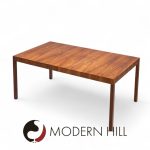 Robsjohn Gibbings for Widdicomb Constellation Mid Century Walnut Expanding Dining Table with 2 Leaves | Mid Century Modern Furniture - Mid Century Furniture Chicago Robsjohn Gibbings for Widdicomb Constellation Mid Century Walnut Expanding Dining Table with 2 Leaves