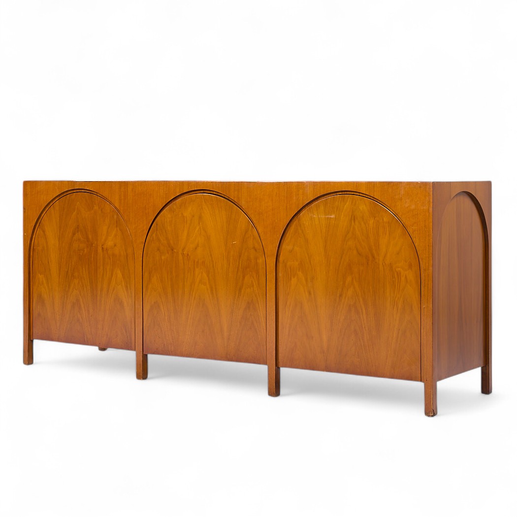 T.h. Robsjohn-gibbings for Widdicomb Mid Century Walnut Colosseum Credenza