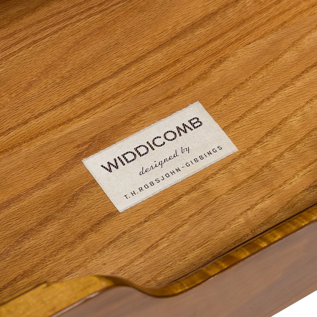 T.h. Robsjohn-gibbings for Widdicomb Mid Century Walnut Colosseum Credenza