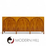 T.h. Robsjohn-gibbings for Widdicomb Mid Century Walnut Colosseum Credenza