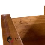 Thomasville Mid Century Sculptural Arched Walnut and Burlwood Highboy Dresser | Mid Century Modern Furniture - Mid Century Furniture Chicago Thomasville Mid Century Sculptural Arched Walnut and Burlwood Highboy Dresser