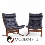 Westnofa Mid Century Siesta Norwegian Bentwood and Leather Lounge Chairs - Pair | Mid Century Modern Furniture - Mid Century Furniture Chicago Westnofa Mid Century Siesta Norwegian Bentwood and Leather Lounge Chairs - Pair