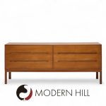 Arne Wahl Iversen for Vinde Mobler Mid Century Danish Teak Lowboy Dresser | Mid Century Modern Furniture - Mid Century Furniture Chicago Arne Wahl Iversen for Vinde Mobler Mid Century Danish Teak Lowboy Dresser
