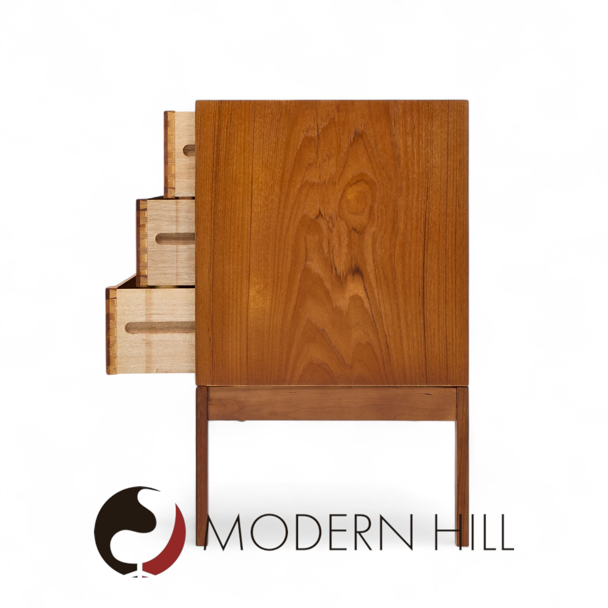 Arne Wahl Iversen for Vinde Mobler Mid Century Danish Teak Lowboy Dresser