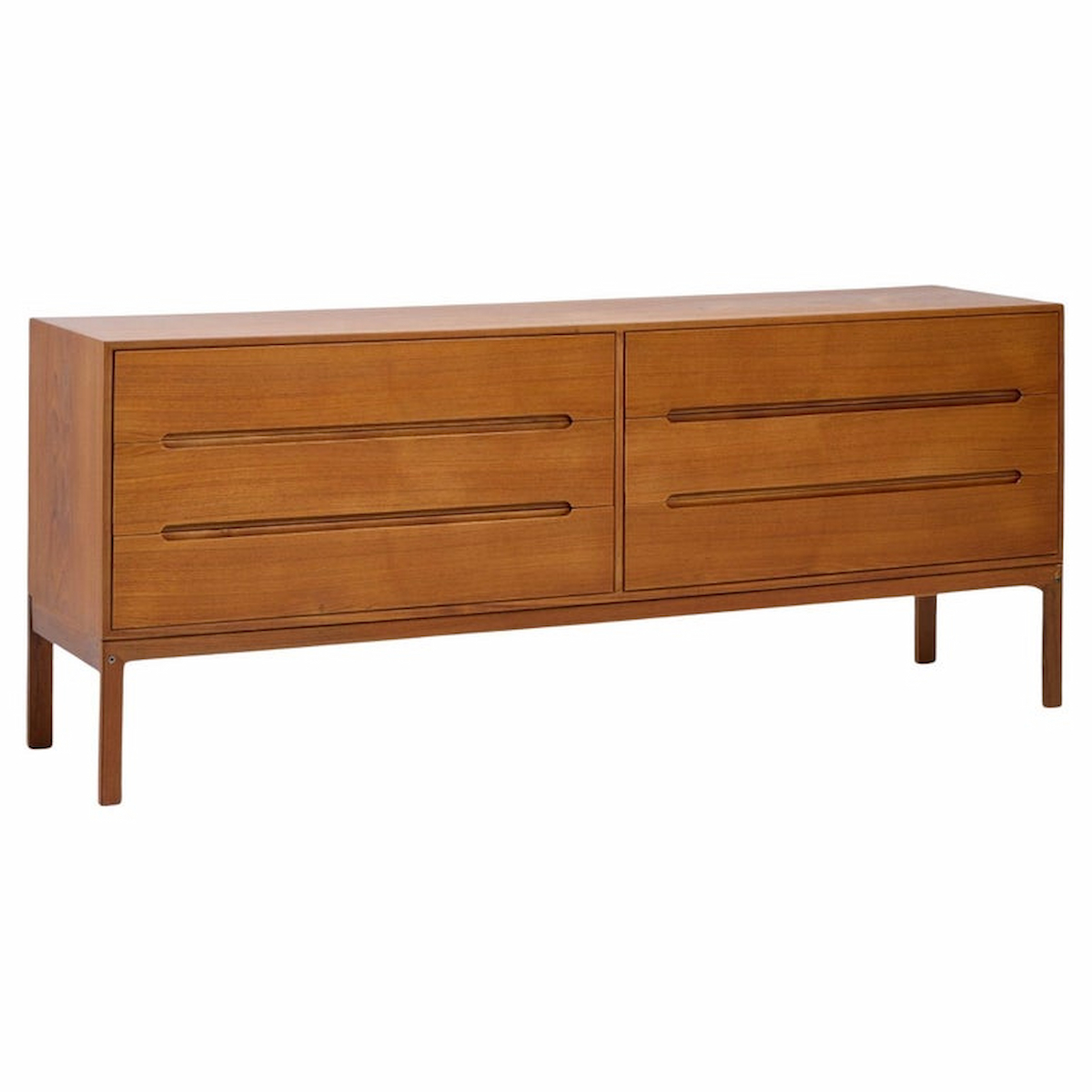 Arne Wahl Iversen for Vinde Mobler Mid Century Danish Teak Lowboy Dresser