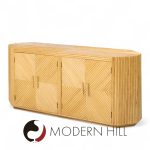 Bielecky Brothers Style Mid Century Split Pencil Reed Bamboo Credenza | Mid Century Modern Furniture - Mid Century Furniture Chicago Bielecky Brothers Style Mid Century Split Pencil Reed Bamboo Credenza