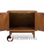 Broyhill Brasilia Mid Century Walnut Commode Nightstand | Mid Century Modern Furniture - Mid Century Furniture Chicago Broyhill Brasilia Mid Century Walnut Commode Nightstand