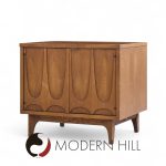 Broyhill Brasilia Mid Century Walnut Commode Nightstand | Mid Century Modern Furniture - Mid Century Furniture Chicago Broyhill Brasilia Mid Century Walnut Commode Nightstand