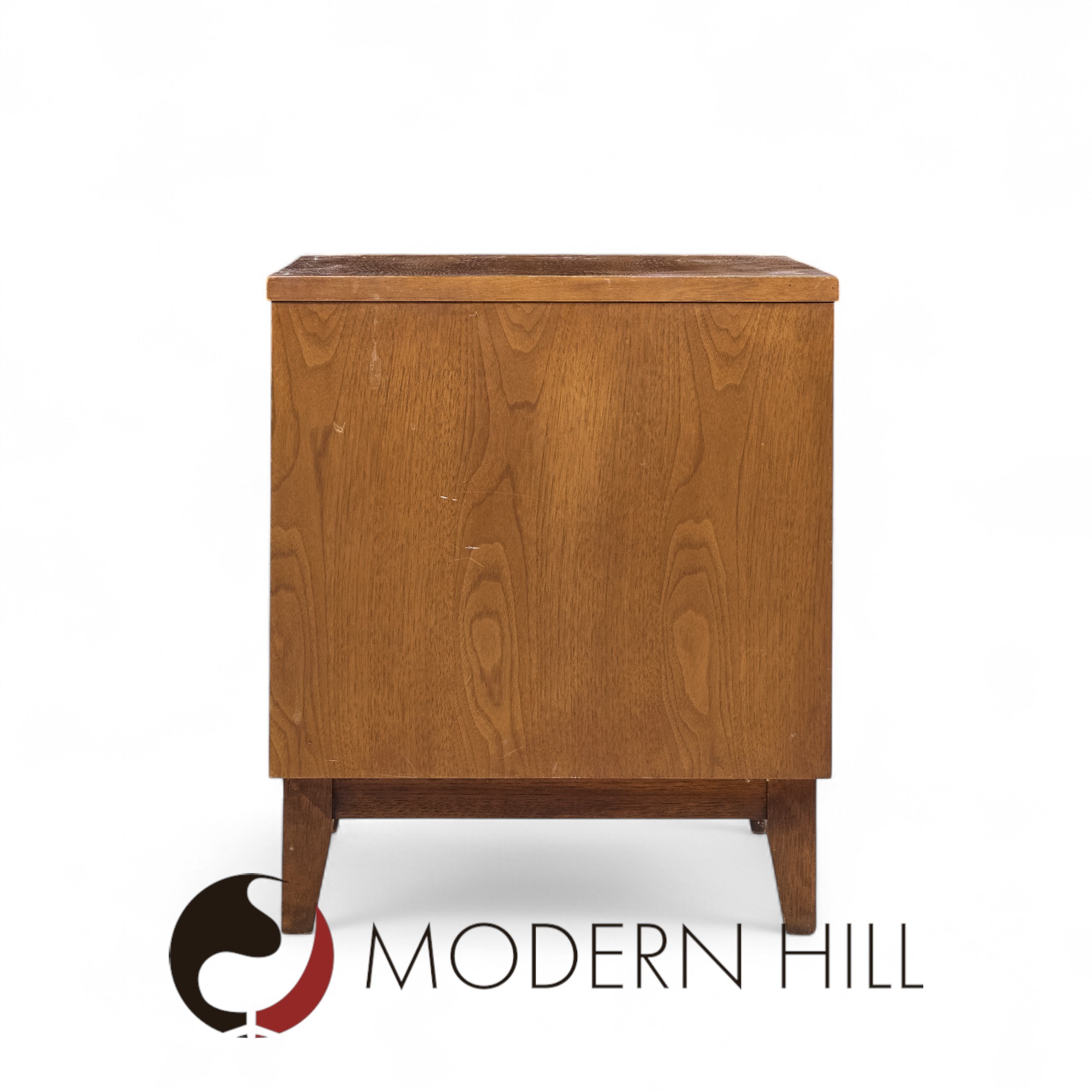 Broyhill Brasilia Mid Century Walnut Commode Nightstand