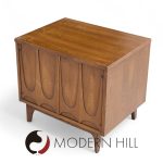 Broyhill Brasilia Mid Century Walnut Commode Nightstand | Mid Century Modern Furniture - Mid Century Furniture Chicago Broyhill Brasilia Mid Century Walnut Commode Nightstand