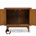 Broyhill Brasilia Mid Century Walnut Commode Nightstands - Pair | Mid Century Modern Furniture - Mid Century Furniture Chicago Broyhill Brasilia Mid Century Walnut Commode Nightstands - Pair