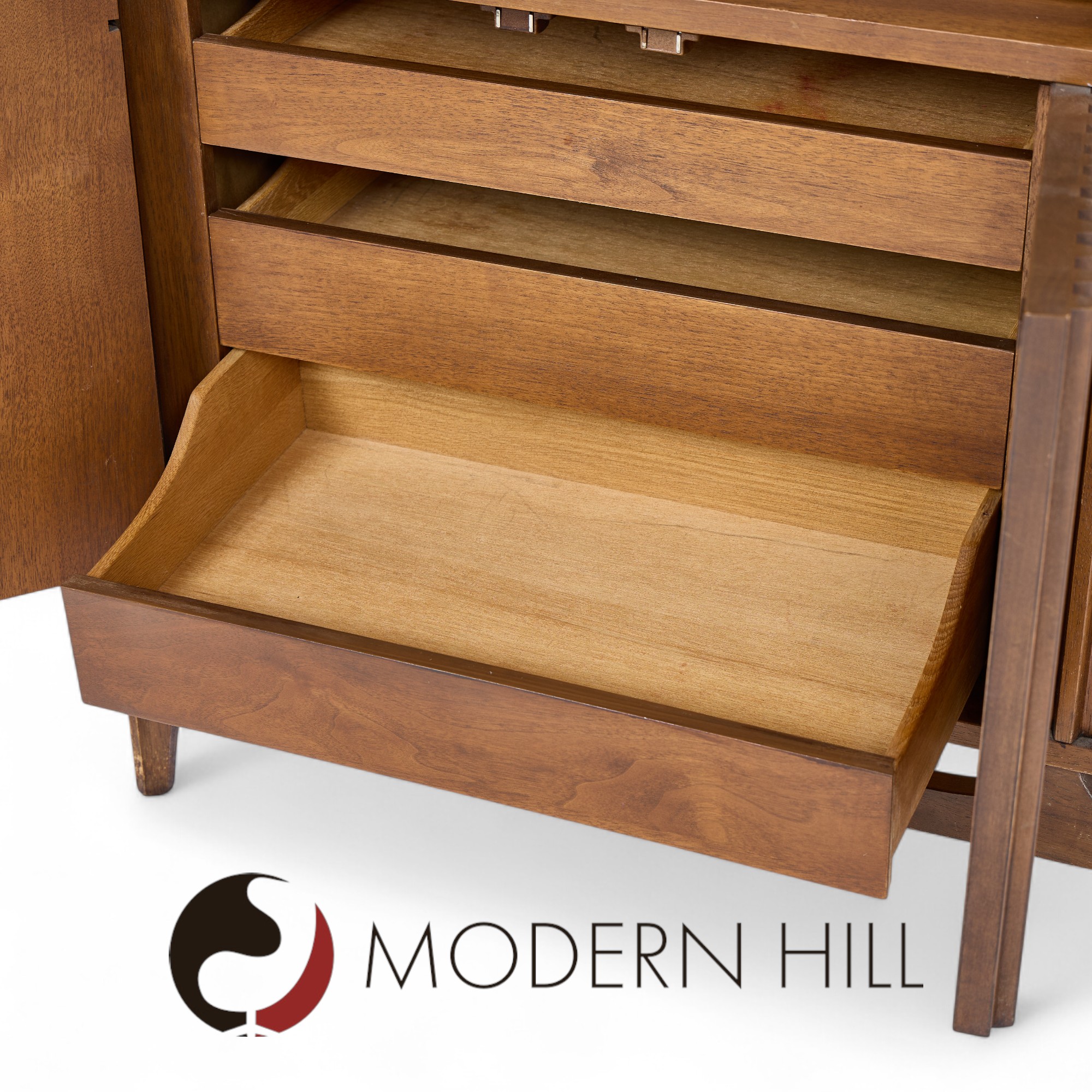 Broyhill Brasilia Mid Century Walnut Room Divider