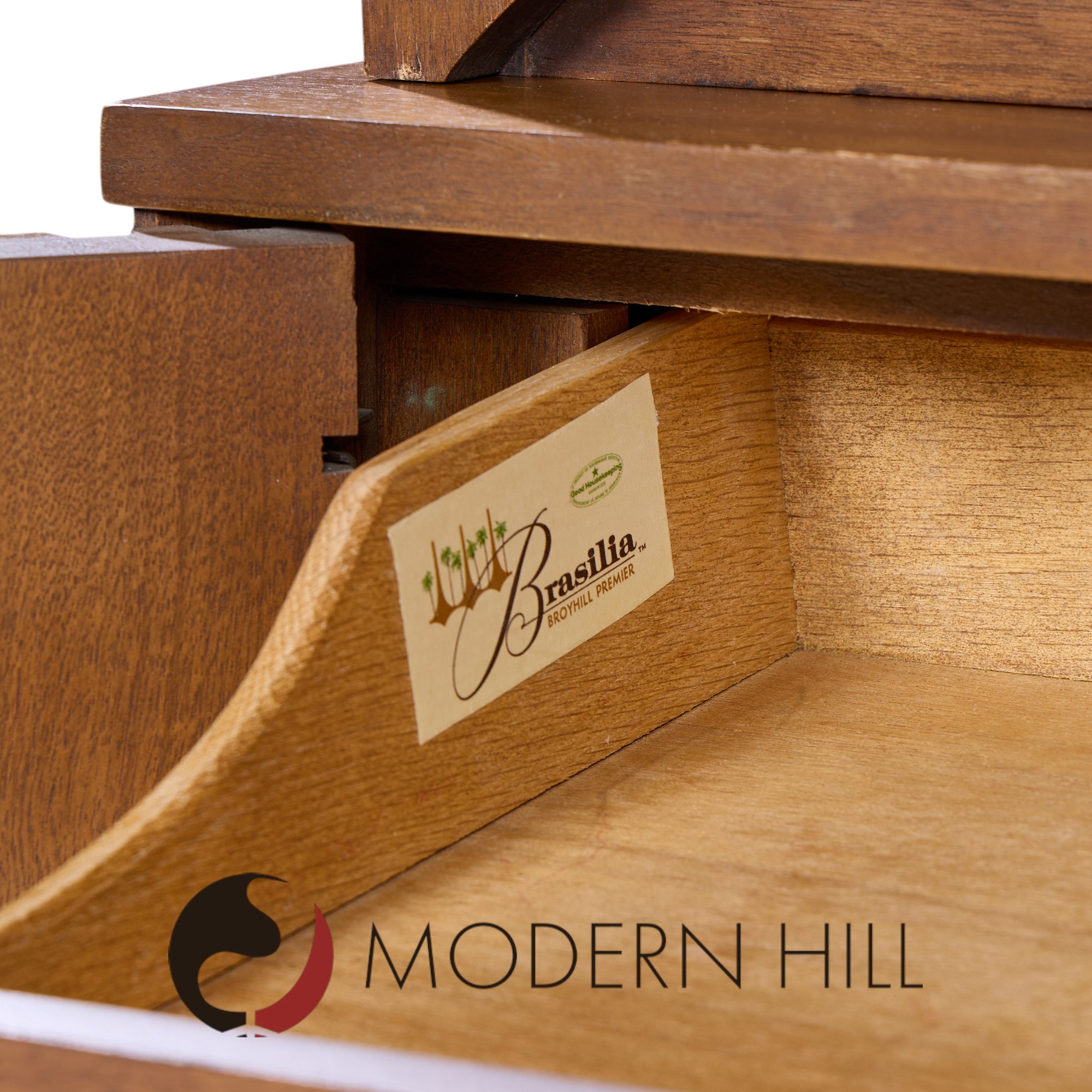 Broyhill Brasilia Mid Century Walnut Room Divider
