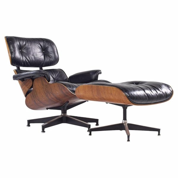 Charles and Ray Eames for Herman Miller Mid Century Rosewood Lounge Chair with Ottoman