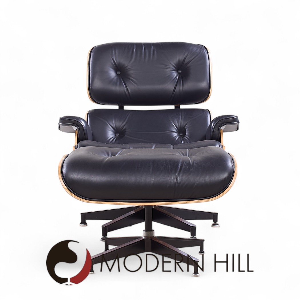 Charles and Ray Eames for Herman Miller Mid Century Walnut Eames Lounge Chair with Ottoman