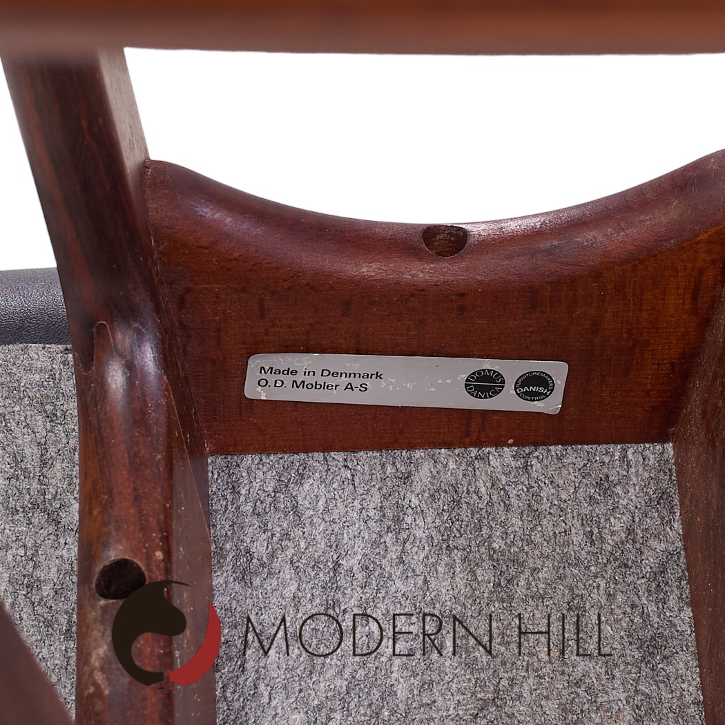 Erik Buch for Oddense Møbler Od-61 Mid Century Danish Rosewood Bar Stools - Set of 4