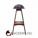 Erik Buch for Oddense Møbler Od-61 Mid Century Danish Rosewood Bar Stools - Set of 4 | Mid Century Modern Furniture - Mid Century Furniture Chicago Erik Buch for Oddense Møbler Od-61 Mid Century Danish Rosewood Bar Stools - Set of 4