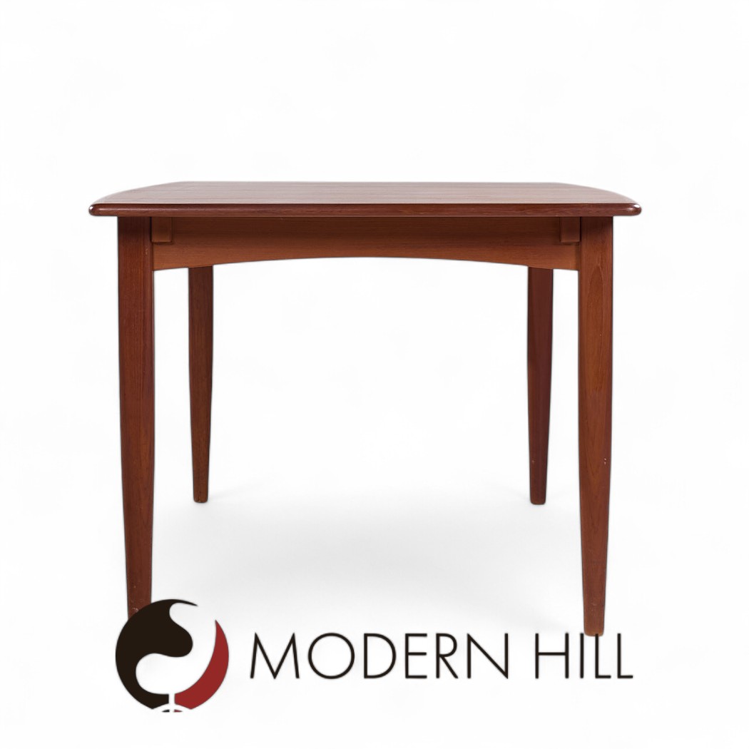 Falster Møbelfabrik Mid Century Teak Expanding Hidden Leaf Dining Table with 2 Leaves