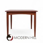 Falster Møbelfabrik Mid Century Teak Expanding Hidden Leaf Dining Table with 2 Leaves